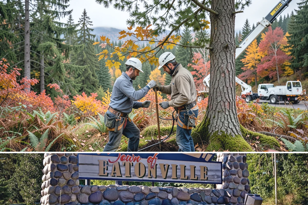 Emergency on-call arborist in Eatonville, Pierce County, WA - This service can be performed year-round in Puget Sound weather but may face logistical challenges during heavy rain or snow that...