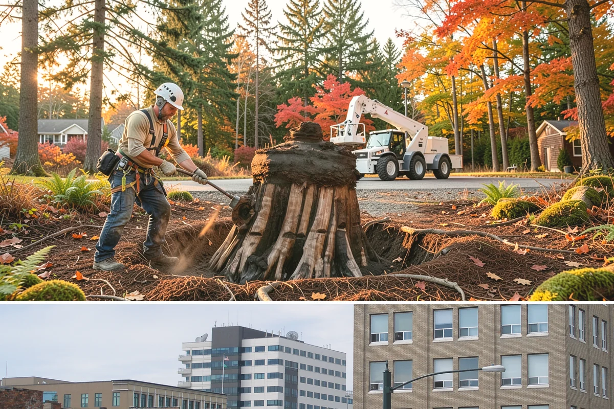 Emergency on-call arborist in Everett, Snohomish County, WA - This service can be performed year-round in Puget Sound weather but may face logistical challenges during heavy rain or snow that...