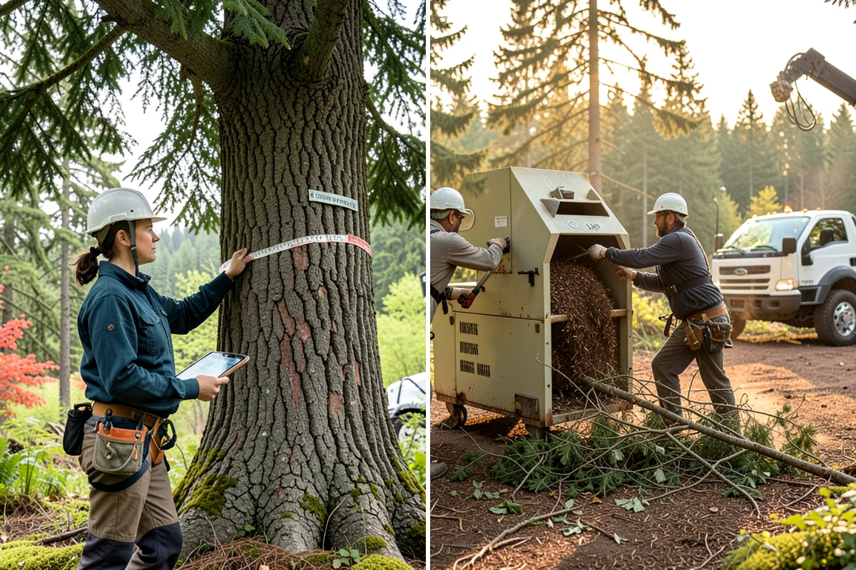 Emergency on-call arborist in Fircrest, Pierce County, WA - Gather site and tree information