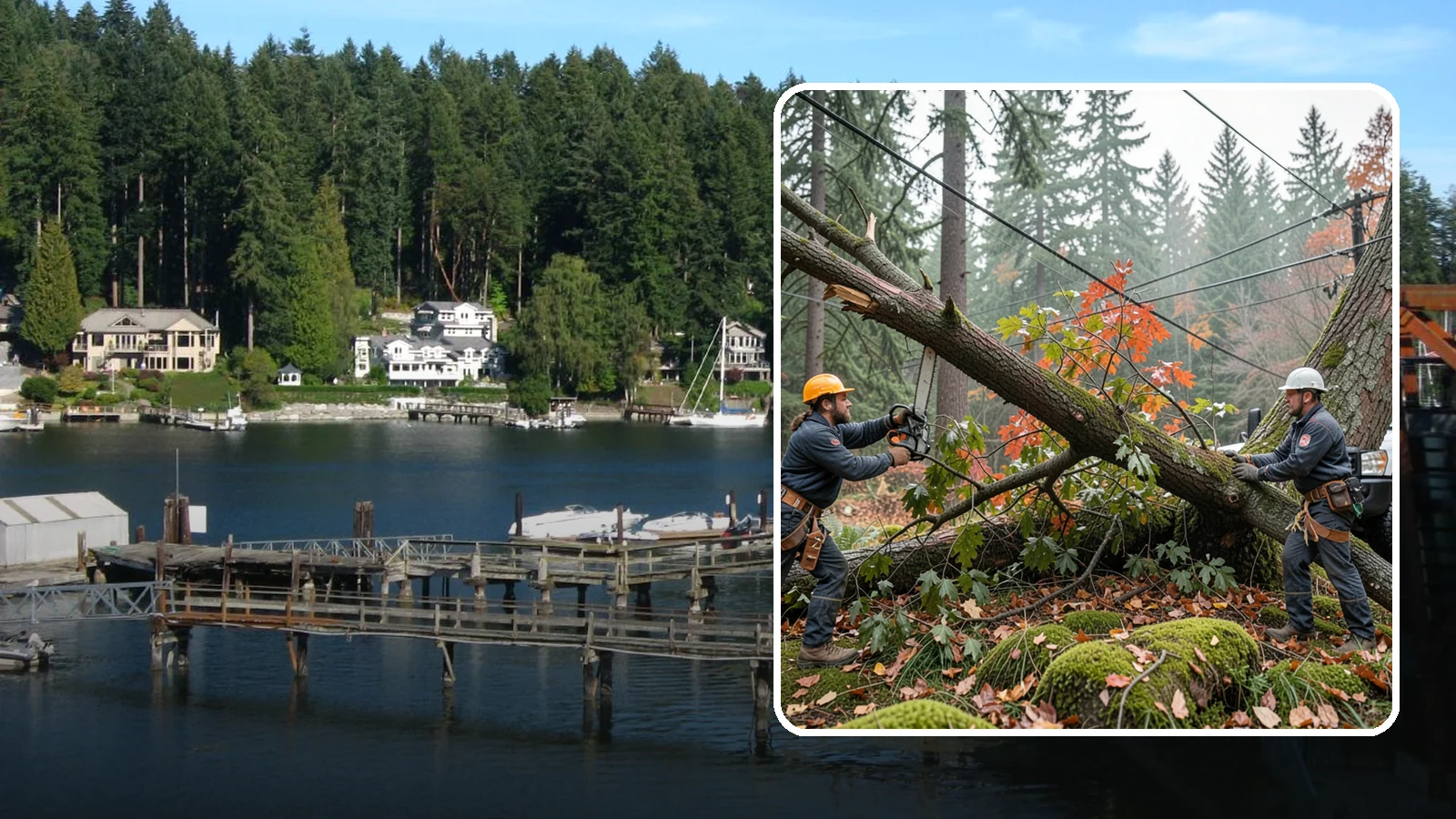 Emergency on-call arborist in Gig Harbor, Pierce County, WA - On-call access to an arborist for urgent situations.