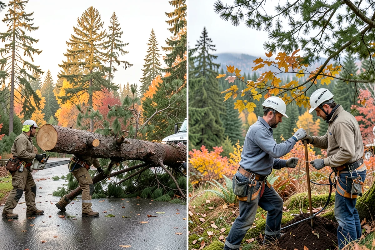 Emergency on-call arborist in Gig Harbor, Pierce County, WA - Gather site and tree information