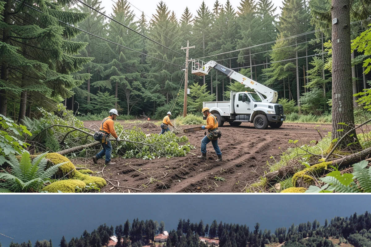 Emergency on-call arborist in Lakewood, Pierce County, WA - This service can be performed year-round in Puget Sound weather but may face logistical challenges during heavy rain or snow that...