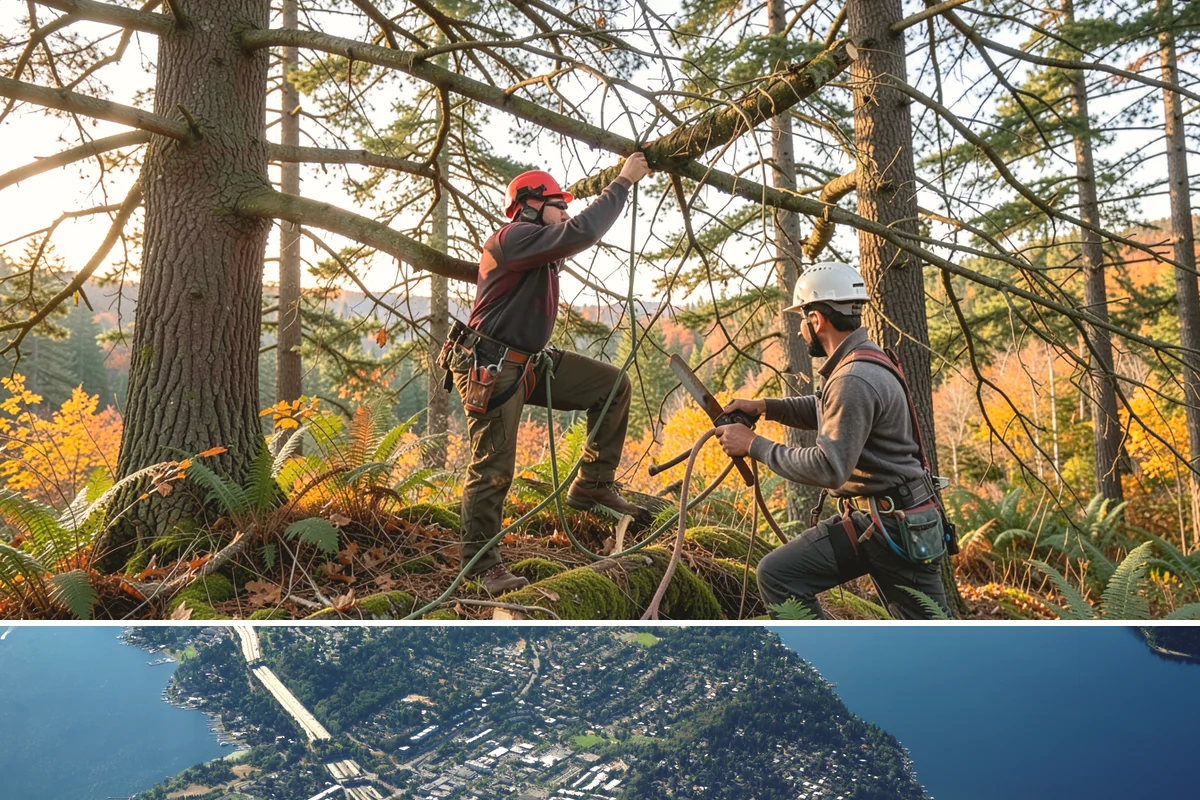 Emergency on-call arborist in Mercer Island, King County, WA - This service can be performed year-round in Puget Sound weather but may face logistical challenges during heavy rain or snow that...