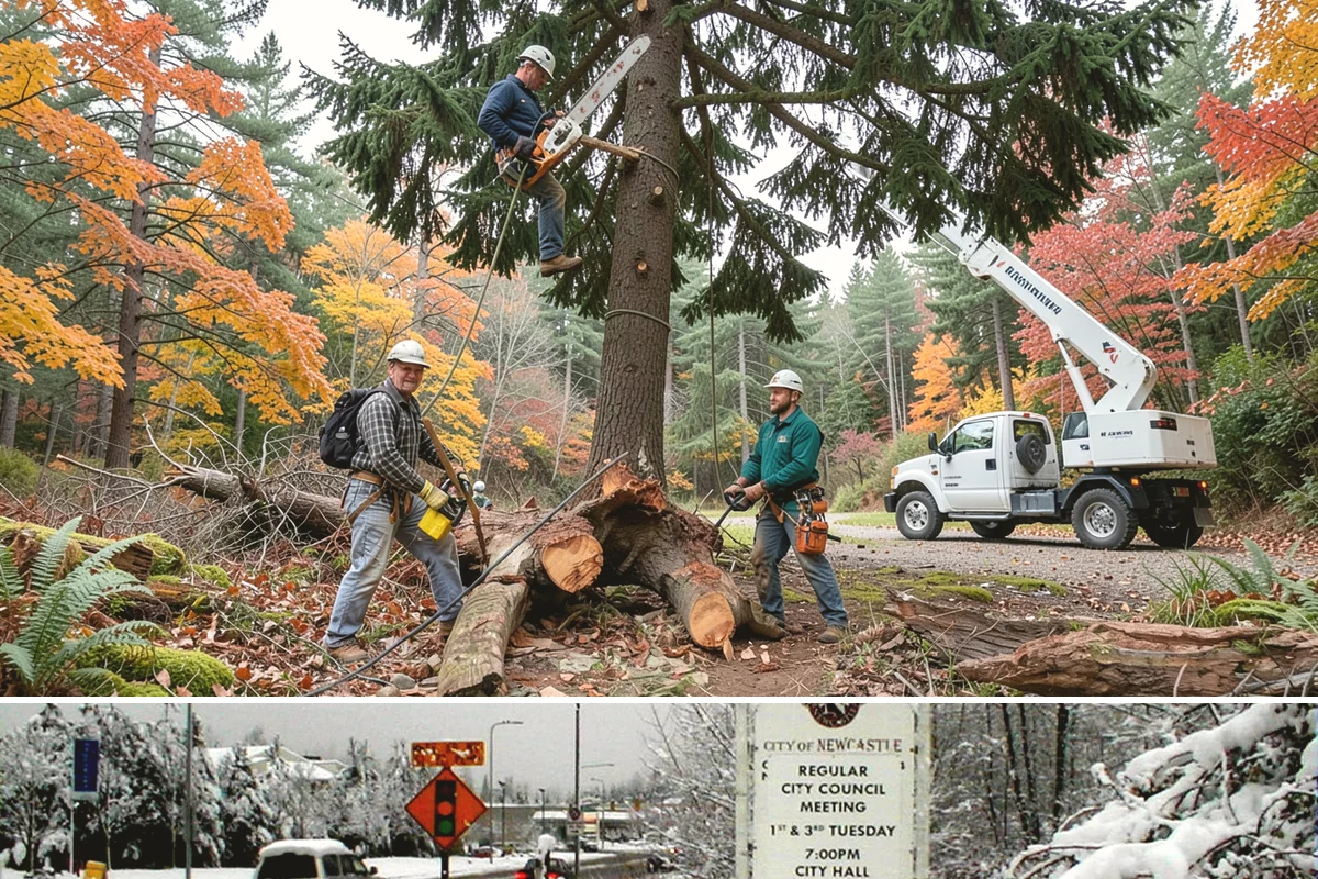 Emergency on-call arborist in Newcastle, King County, WA - This service can be performed year-round in Puget Sound weather but may face logistical challenges during heavy rain or snow that...