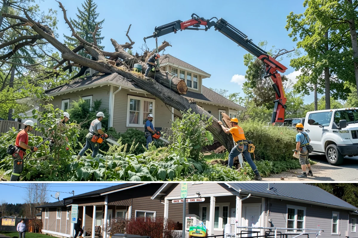 Emergency on-call arborist in South Prairie, Pierce County, WA - This service can be performed year-round in Puget Sound weather but may face logistical challenges during heavy rain or snow that...