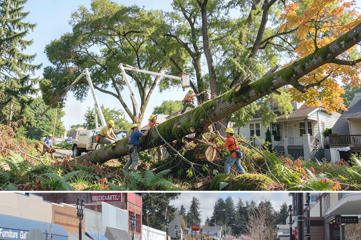 Emergency storm cleanup in Bothell, King County, WA - This service is performed year-round during severe weather events in the Puget Sound region rather than being restricted to a...