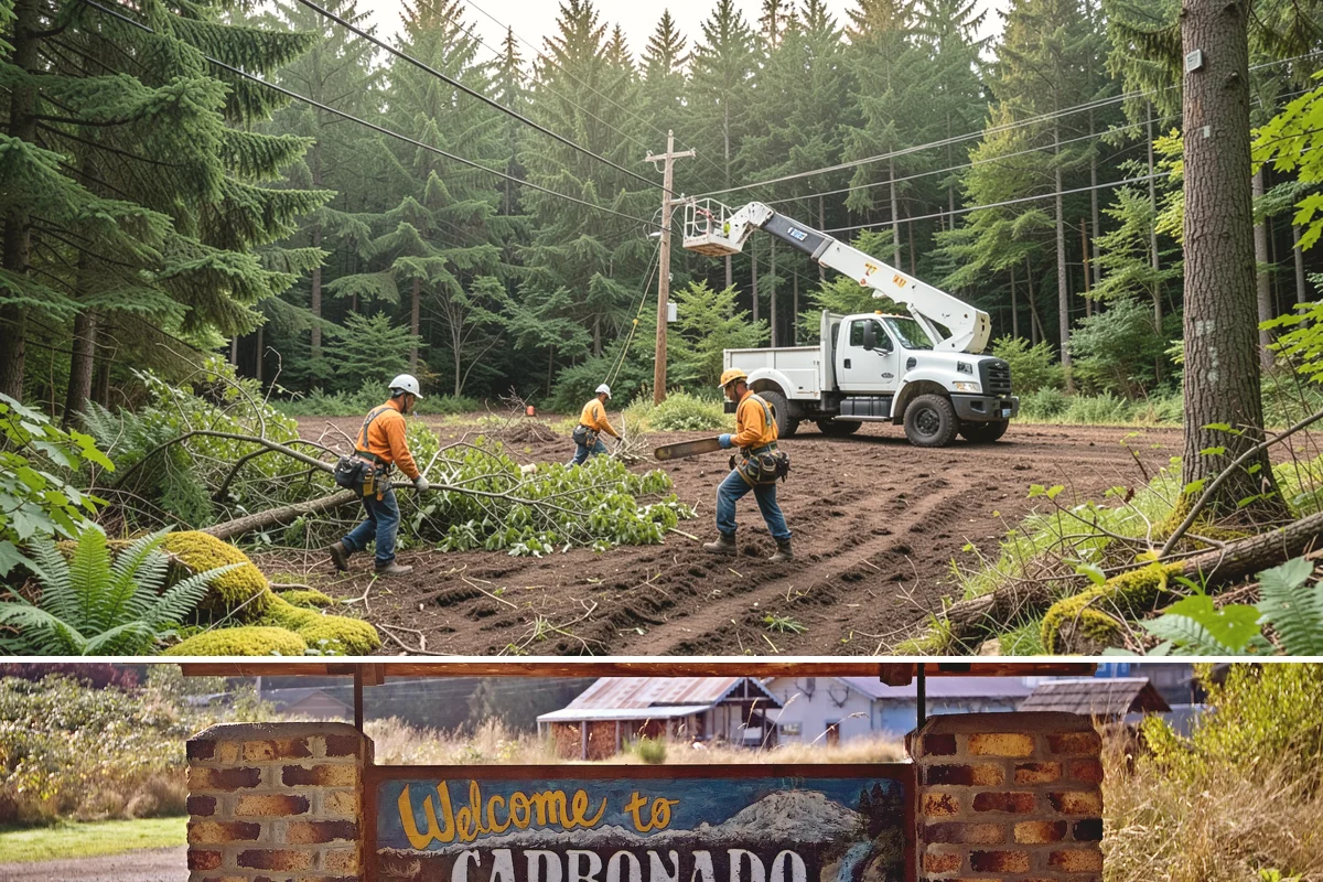 Emergency storm cleanup in Carbonado, Pierce County, WA - This service is performed year-round during severe weather events in the Puget Sound region rather than being restricted to a...