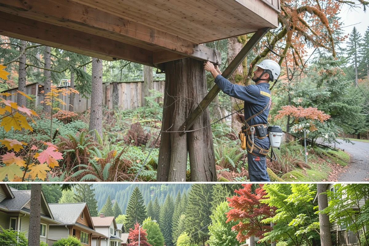 Emergency storm cleanup in Darrington, Snohomish County, WA - This service is performed year-round during severe weather events in the Puget Sound region rather than being restricted to a...