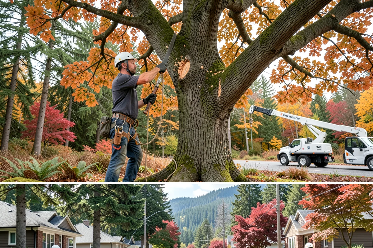 Emergency storm cleanup in Hunts Point, King County, WA - This service is performed year-round during severe weather events in the Puget Sound region rather than being restricted to a...