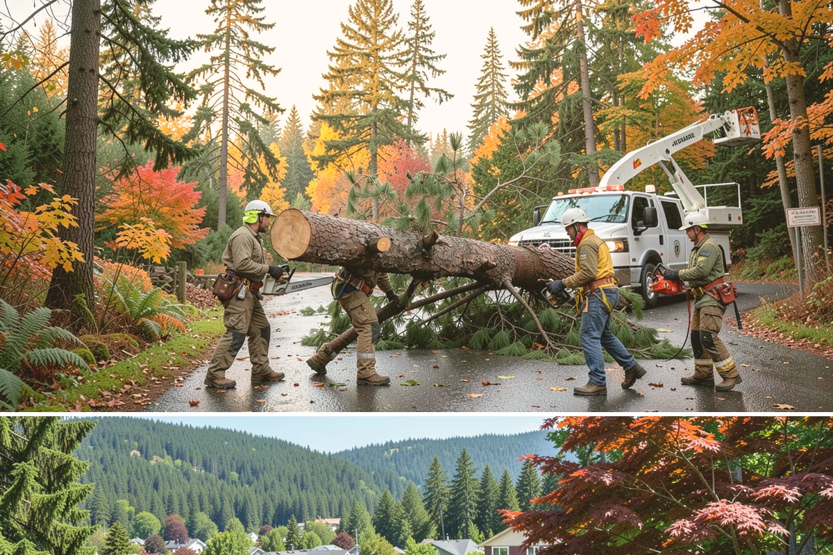 Emergency storm cleanup in Index, Snohomish County, WA - This service is performed year-round during severe weather events in the Puget Sound region rather than being restricted to a...