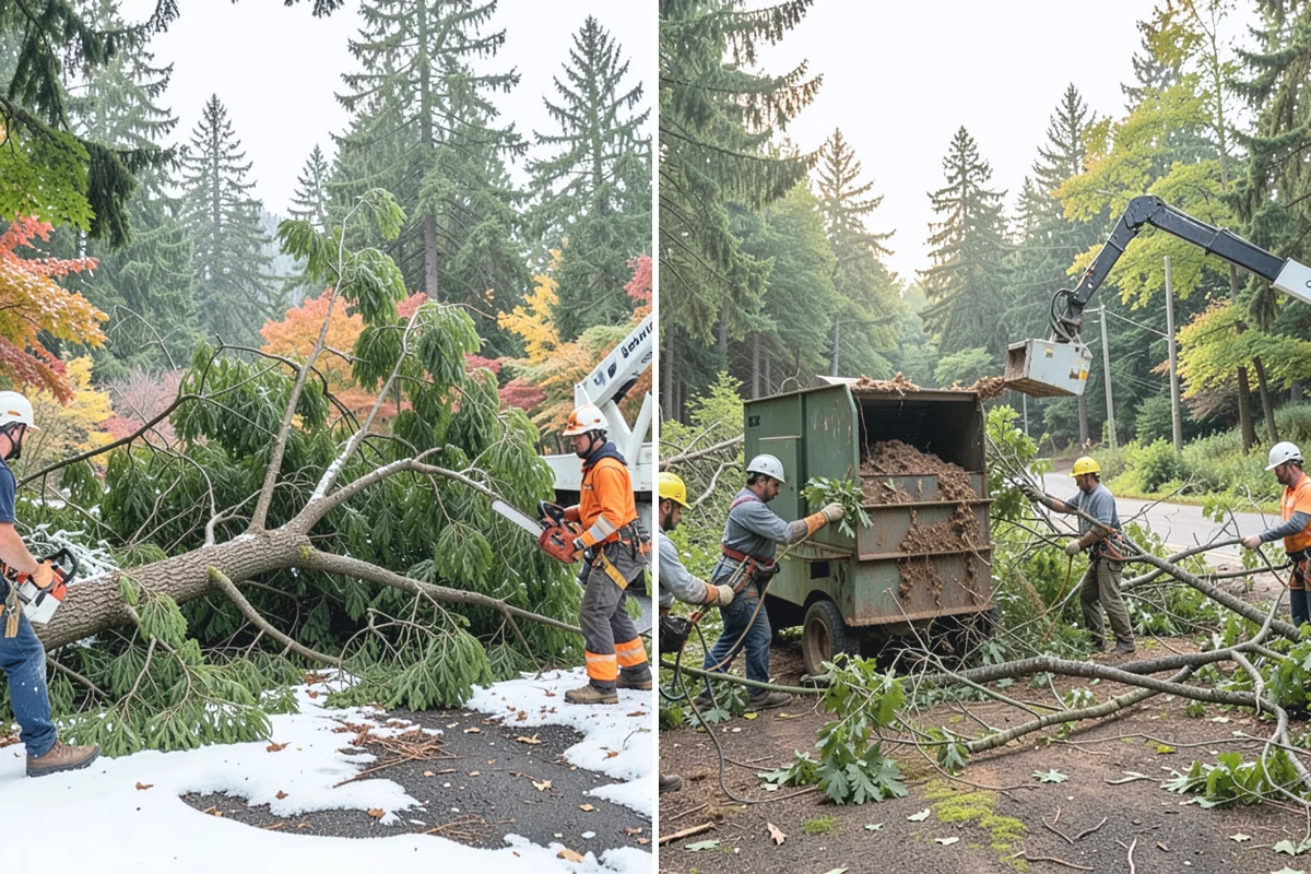 Emergency storm cleanup in Marysville, Snohomish County, WA - Assess damage and immediate hazards