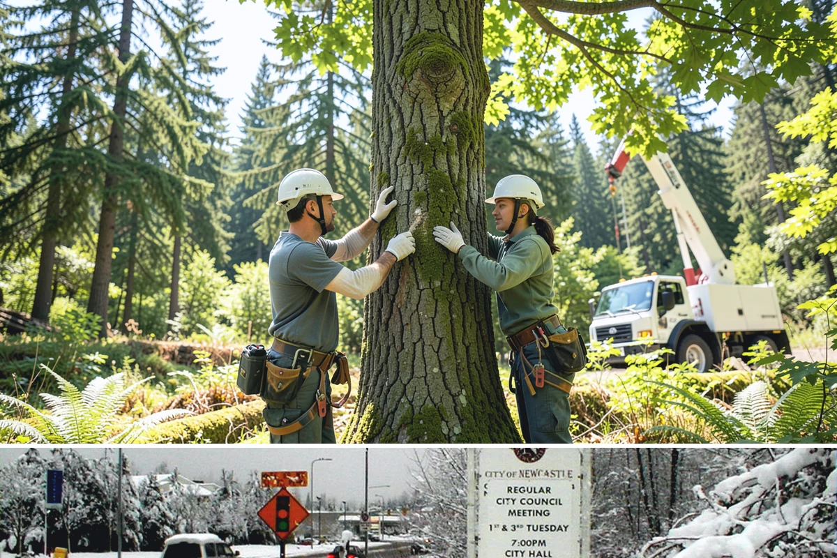 Emergency storm cleanup in Newcastle, King County, WA - This service is performed year-round during severe weather events in the Puget Sound region rather than being restricted to a...