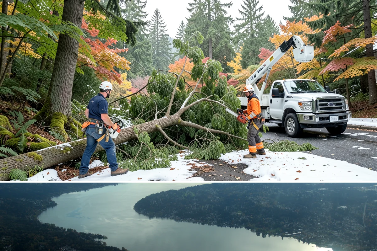 Emergency storm cleanup in Sammamish, King County, WA - This service is performed year-round during severe weather events in the Puget Sound region rather than being restricted to a...
