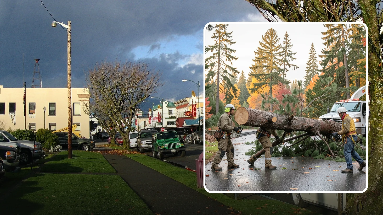 Emergency tree removal in Arlington, Snohomish County, WA - The urgent removal of trees that present an immediate danger.