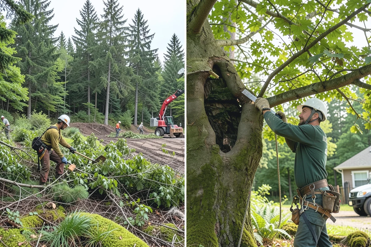 Emergency tree removal in Auburn, King County, WA - On-site assessment and hazard evaluation