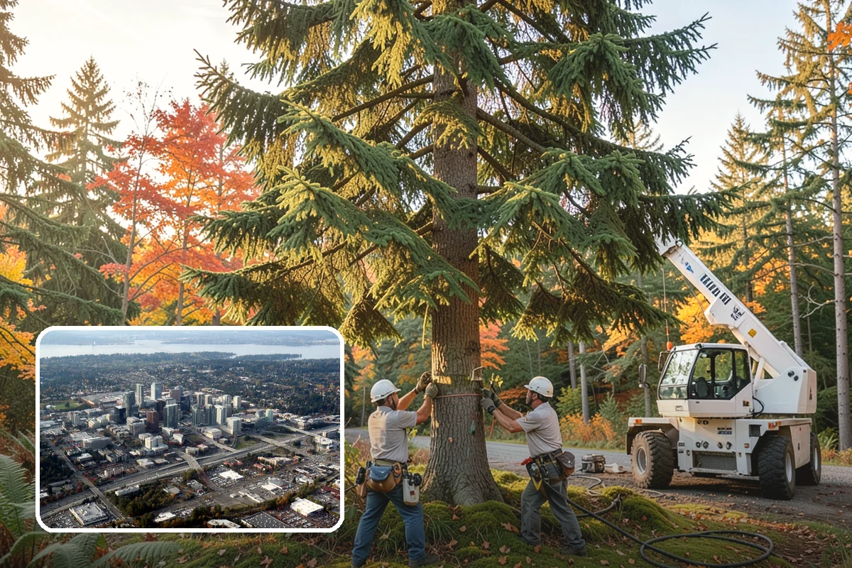 Emergency tree removal in Bellevue, King County, WA - Removes safety hazards and reduces liability