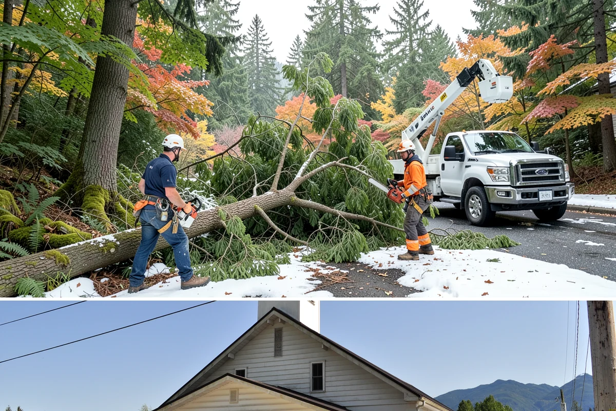 Emergency tree removal in Concrete, Skagit County, WA - This urgent service must be performed immediately when a tree fails regardless of season, though crews in Puget Sound navigate...