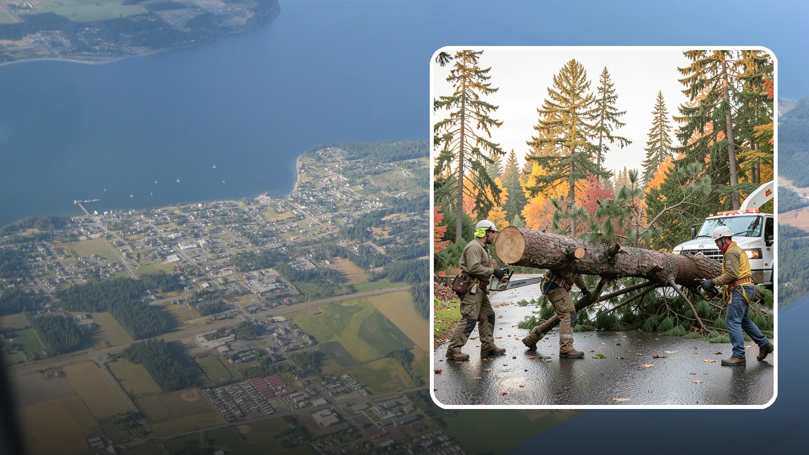 Emergency tree removal in Coupeville, Island County, WA - The urgent removal of trees that present an immediate danger.