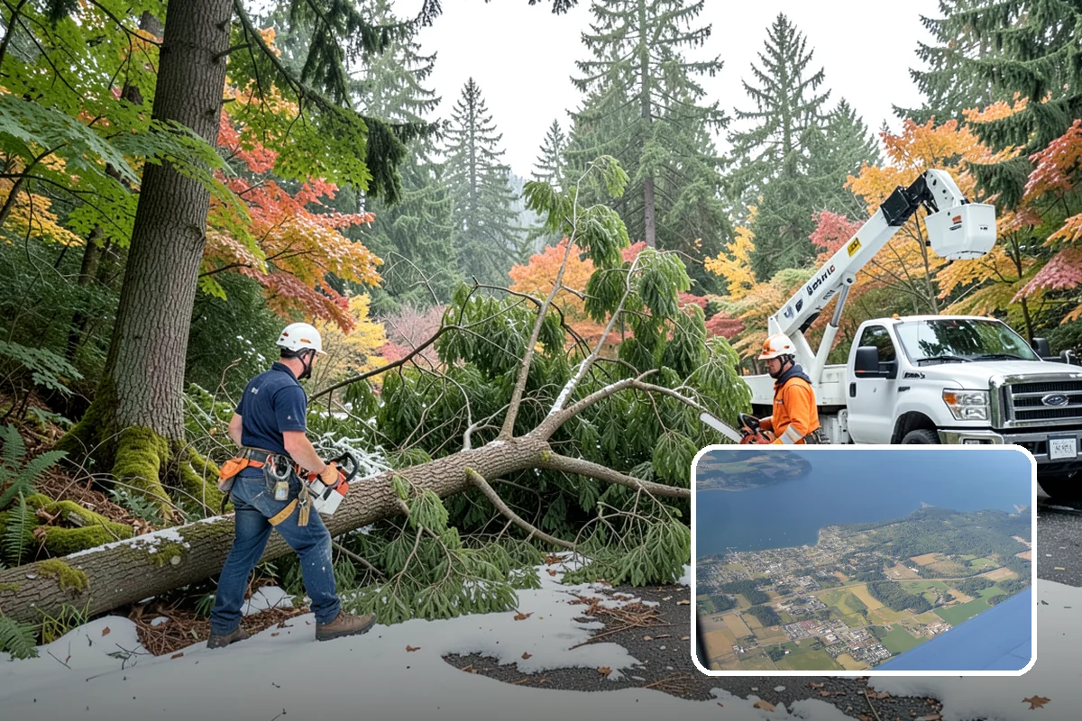 Emergency tree removal in Coupeville, Island County, WA - Removes safety hazards and reduces liability