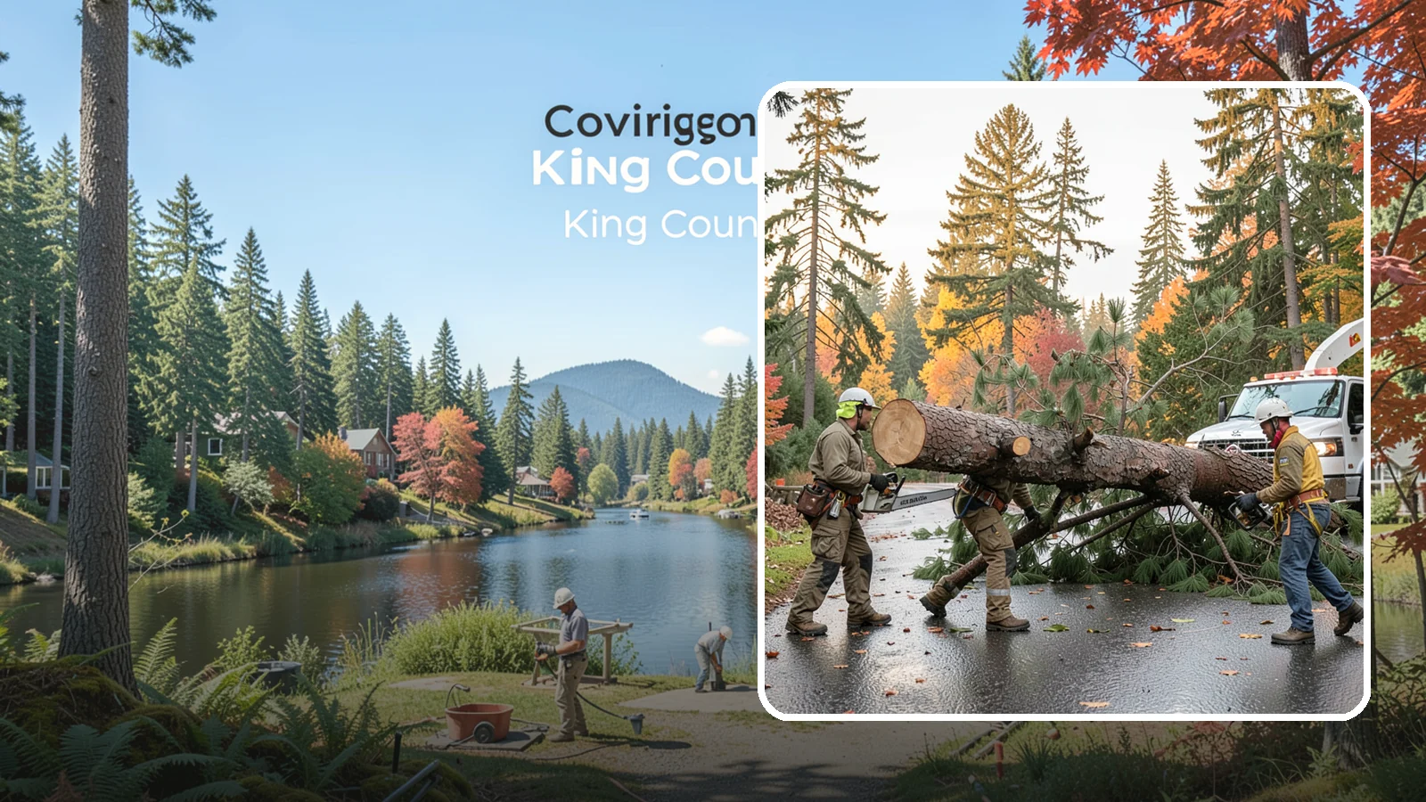 Emergency tree removal in Covington, King County, WA - The urgent removal of trees that present an immediate danger.