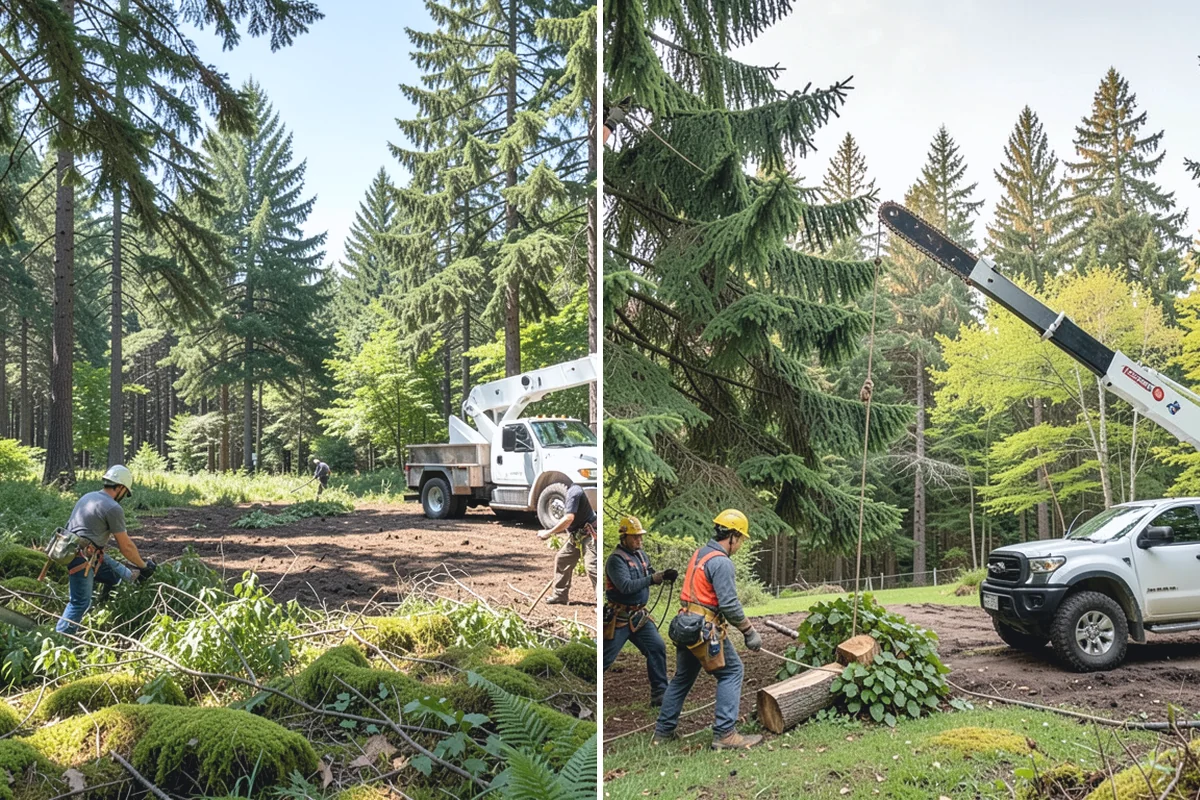 Emergency tree removal in Des Moines, King County, WA - On-site assessment and hazard evaluation
