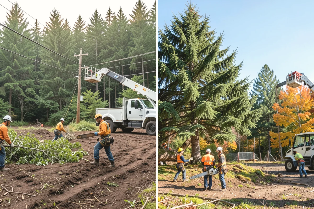 Emergency tree removal in Duvall, King County, WA - On-site assessment and hazard evaluation