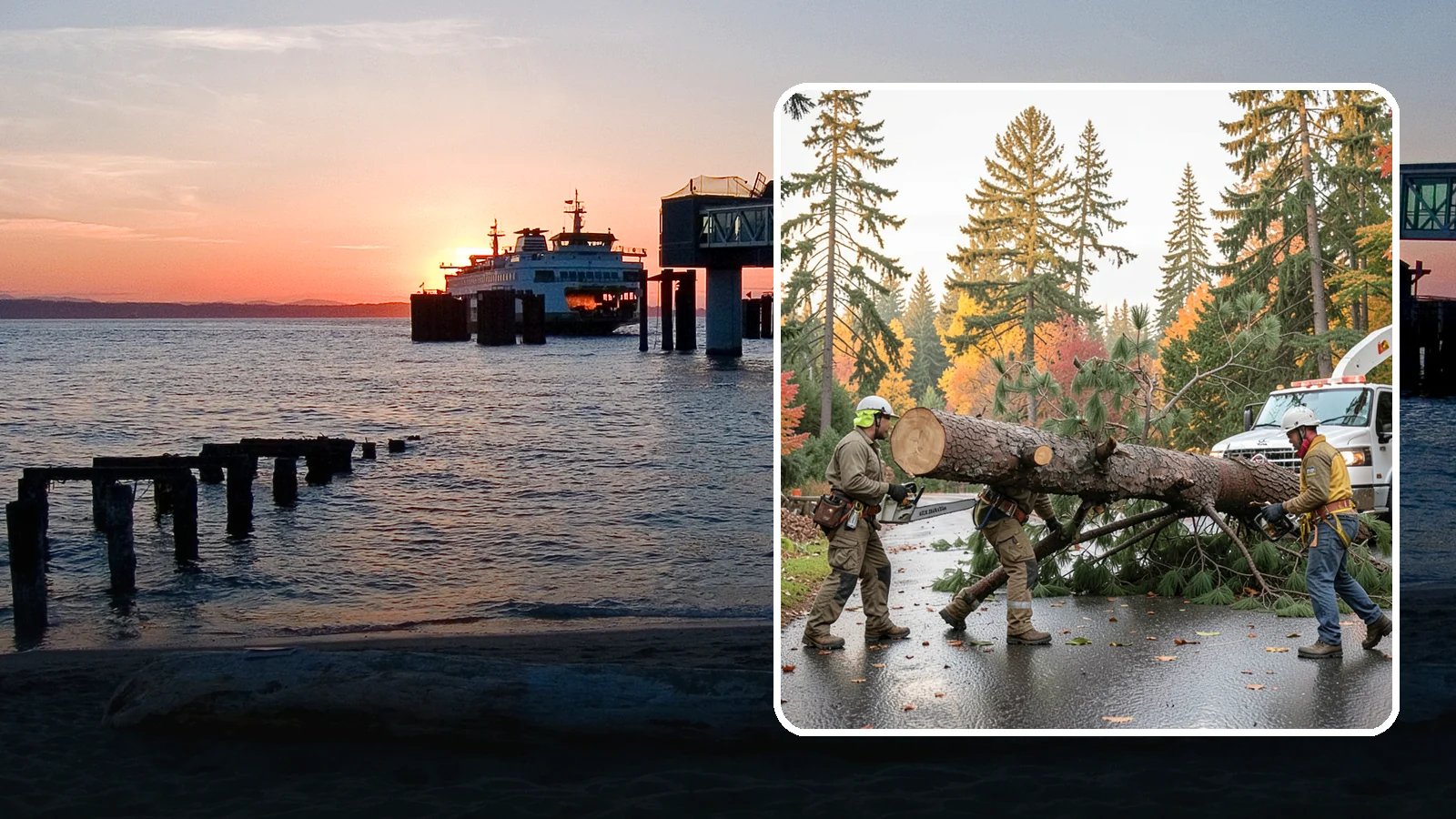 Emergency tree removal in Edmonds, Snohomish County, WA - The urgent removal of trees that present an immediate danger.