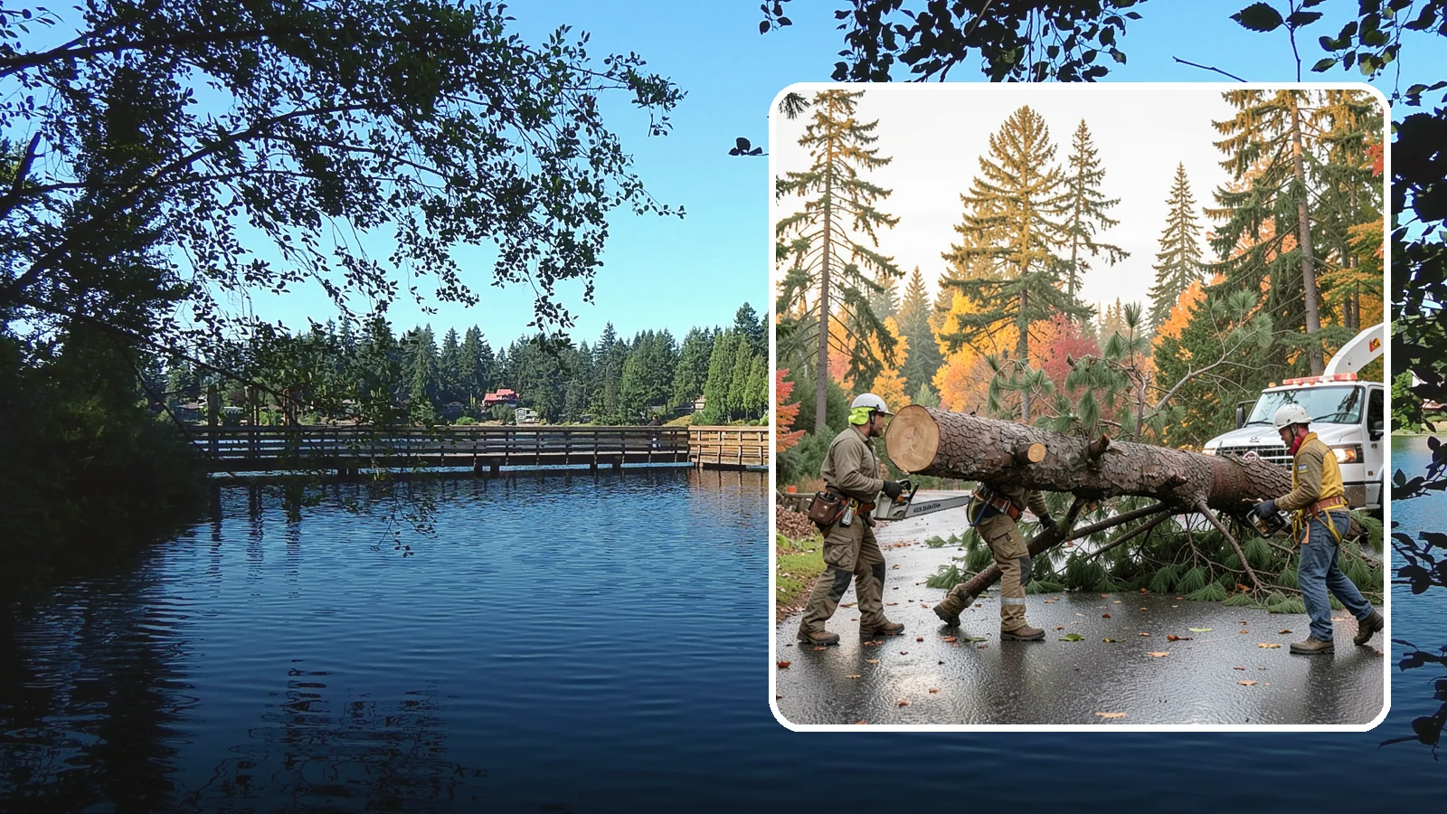 Emergency tree removal in Federal Way, King County, WA - The urgent removal of trees that present an immediate danger.