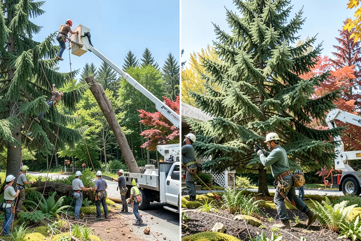 Emergency tree removal in Federal Way, King County, WA - On-site assessment and hazard evaluation