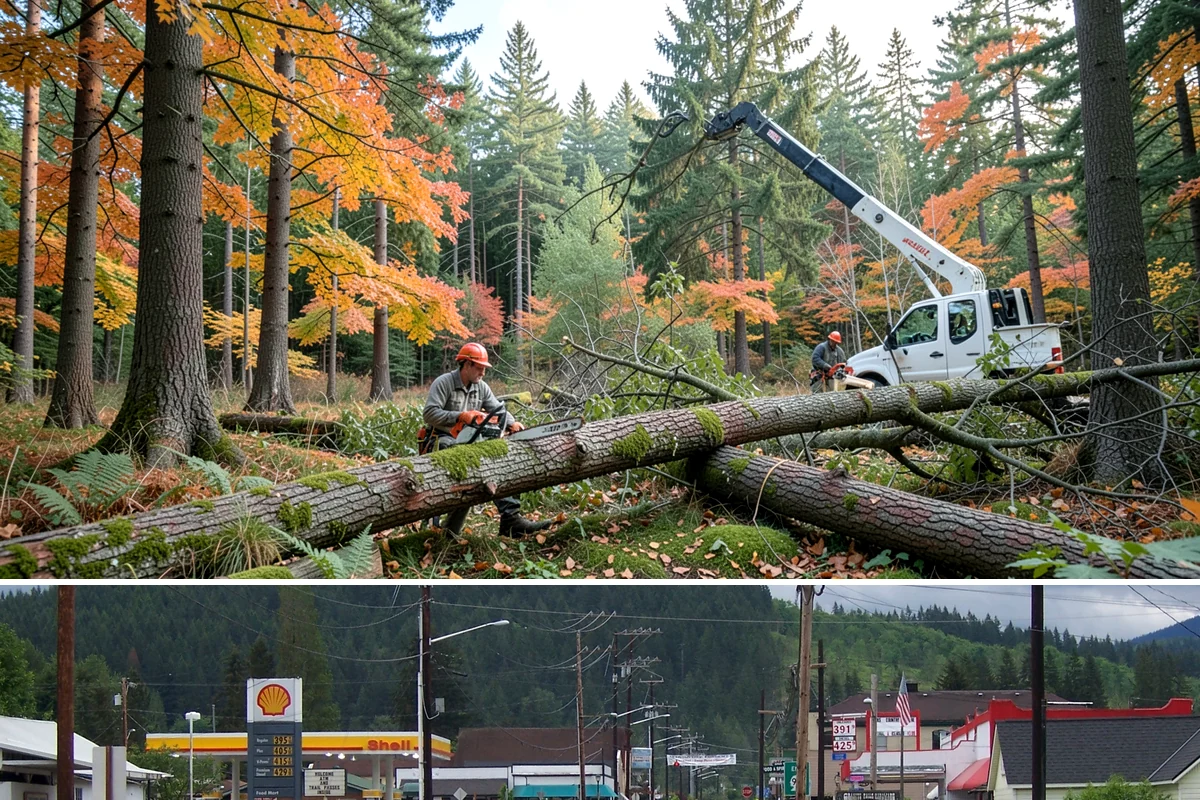 Emergency tree removal in Granite Falls, Snohomish County, WA - This urgent service must be performed immediately when a tree fails regardless of season, though crews in Puget Sound navigate...