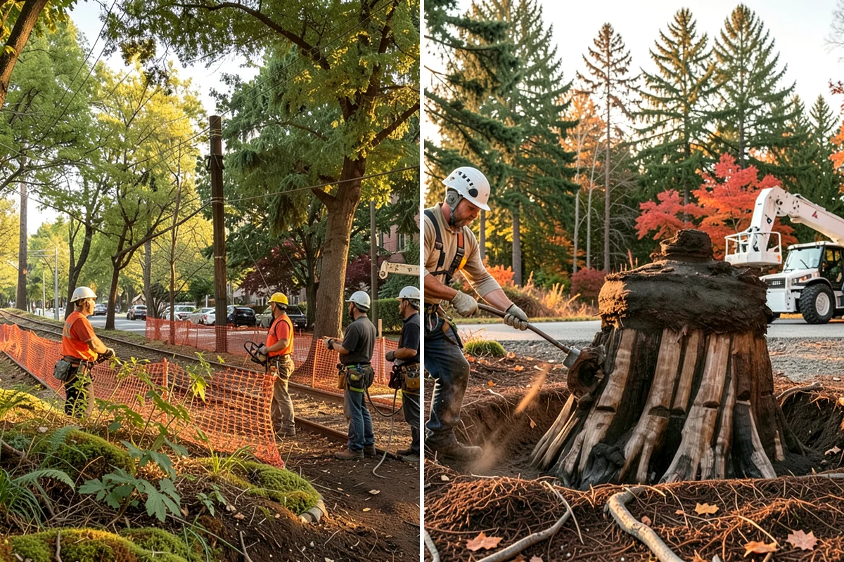 Emergency tree removal in Hunts Point, King County, WA - On-site assessment and hazard evaluation