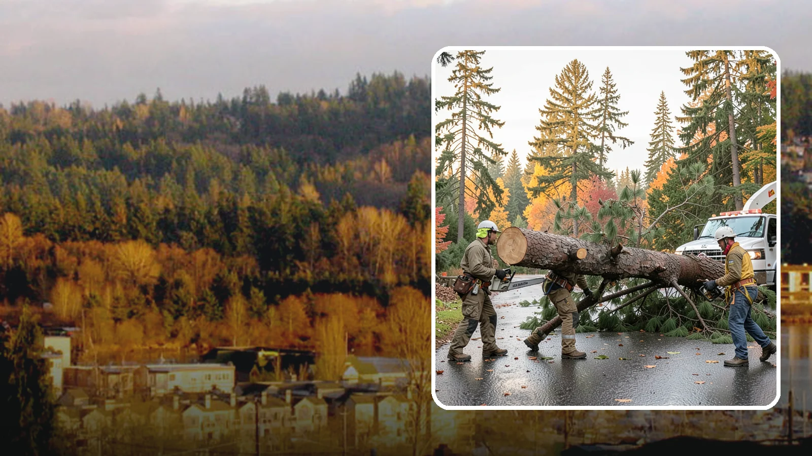Emergency tree removal in Kenmore, King County, WA - The urgent removal of trees that present an immediate danger.