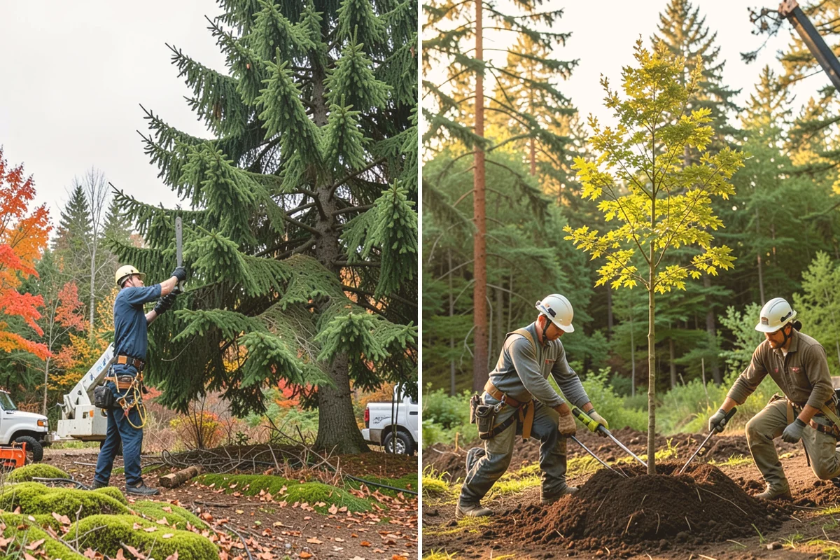 Emergency tree removal in Kirkland, King County, WA - On-site assessment and hazard evaluation