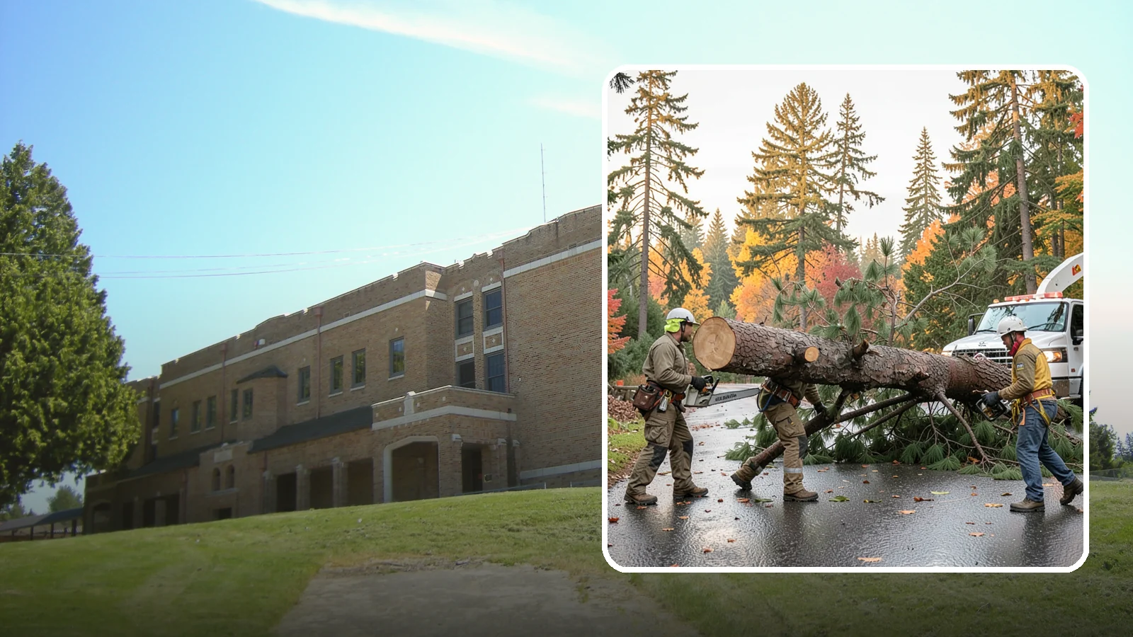 Emergency tree removal in Maple Valley, King County, WA - The urgent removal of trees that present an immediate danger.