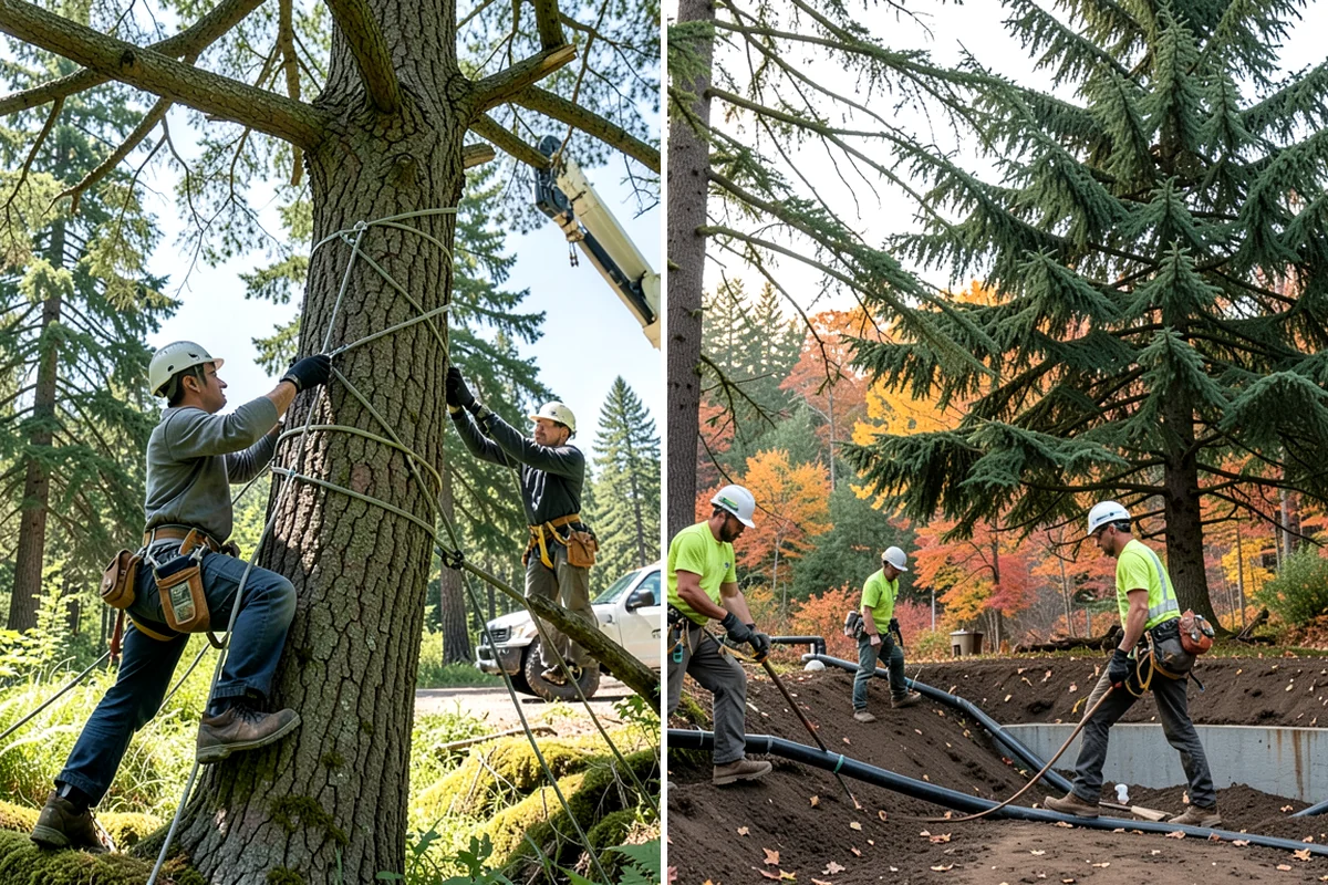 Emergency tree removal in Maple Valley, King County, WA - On-site assessment and hazard evaluation