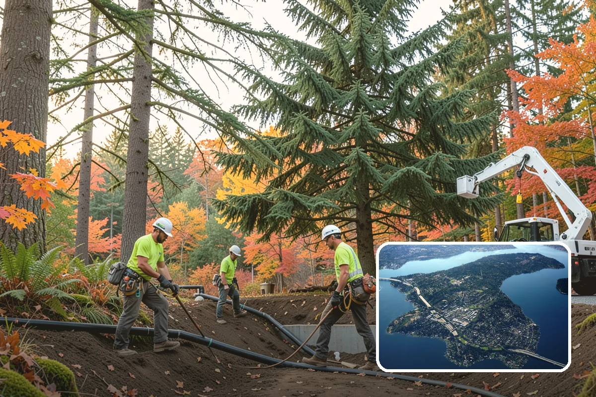 Emergency tree removal in Mercer Island, King County, WA - Removes safety hazards and reduces liability