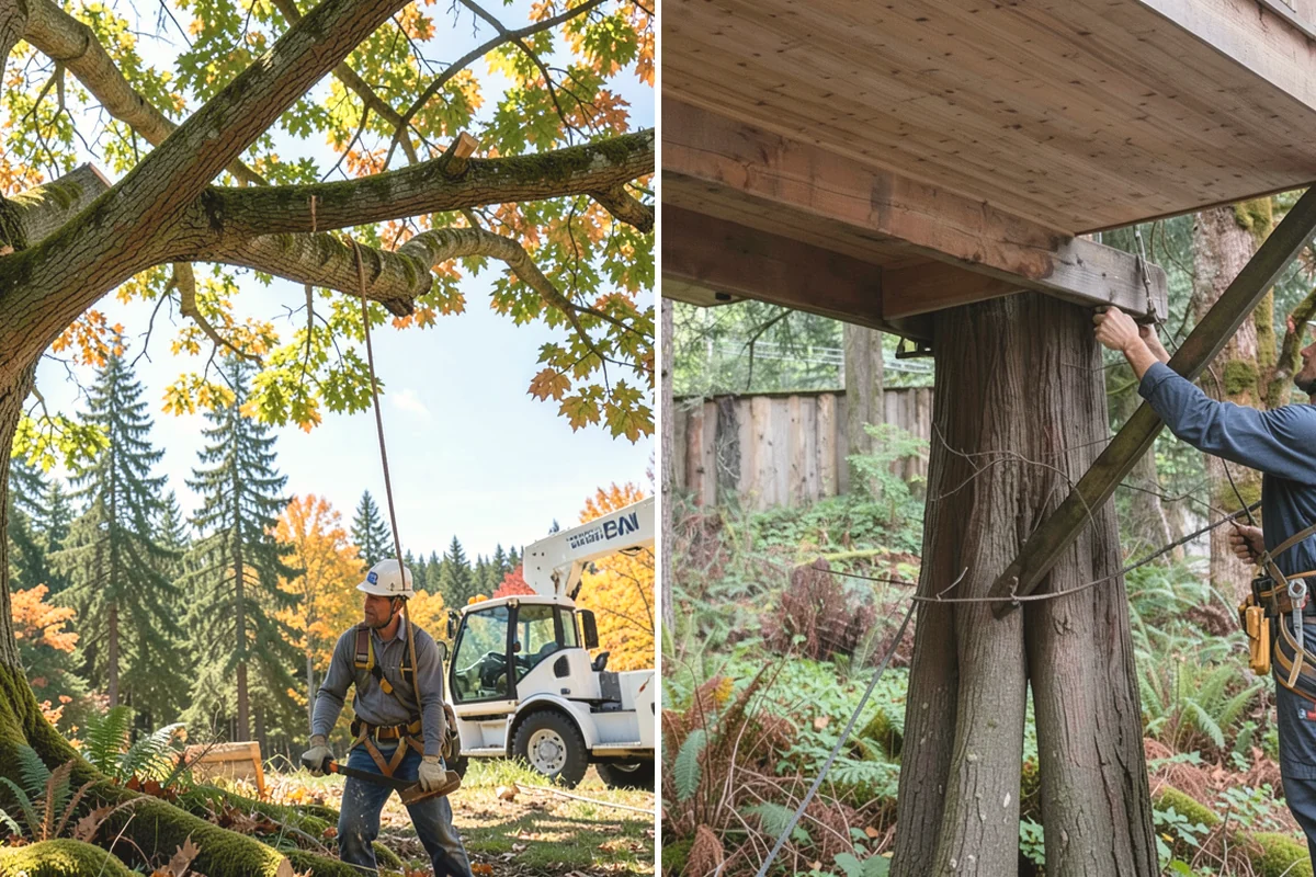 Emergency tree removal in Mill Creek, Snohomish County, WA - On-site assessment and hazard evaluation