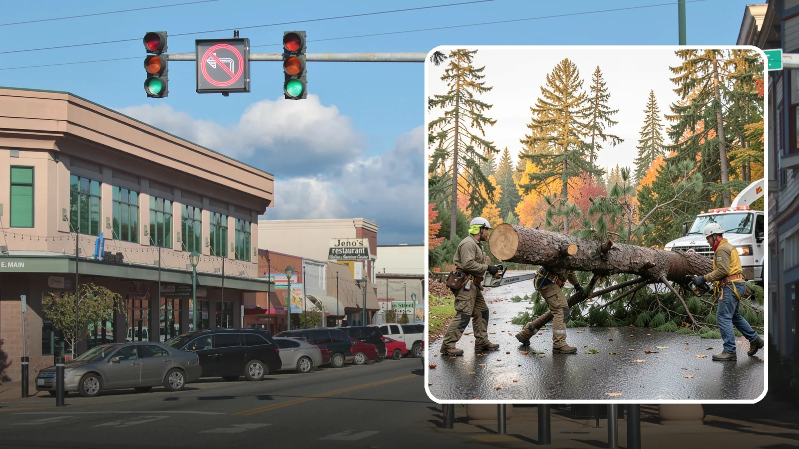 Emergency tree removal in Monroe, Snohomish County, WA - The urgent removal of trees that present an immediate danger.