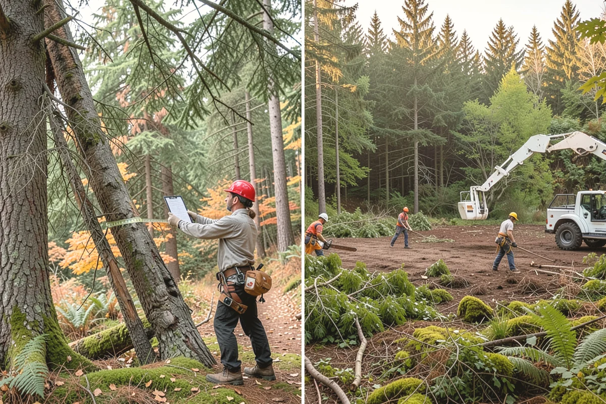 Emergency tree removal in Monroe, Snohomish County, WA - On-site assessment and hazard evaluation