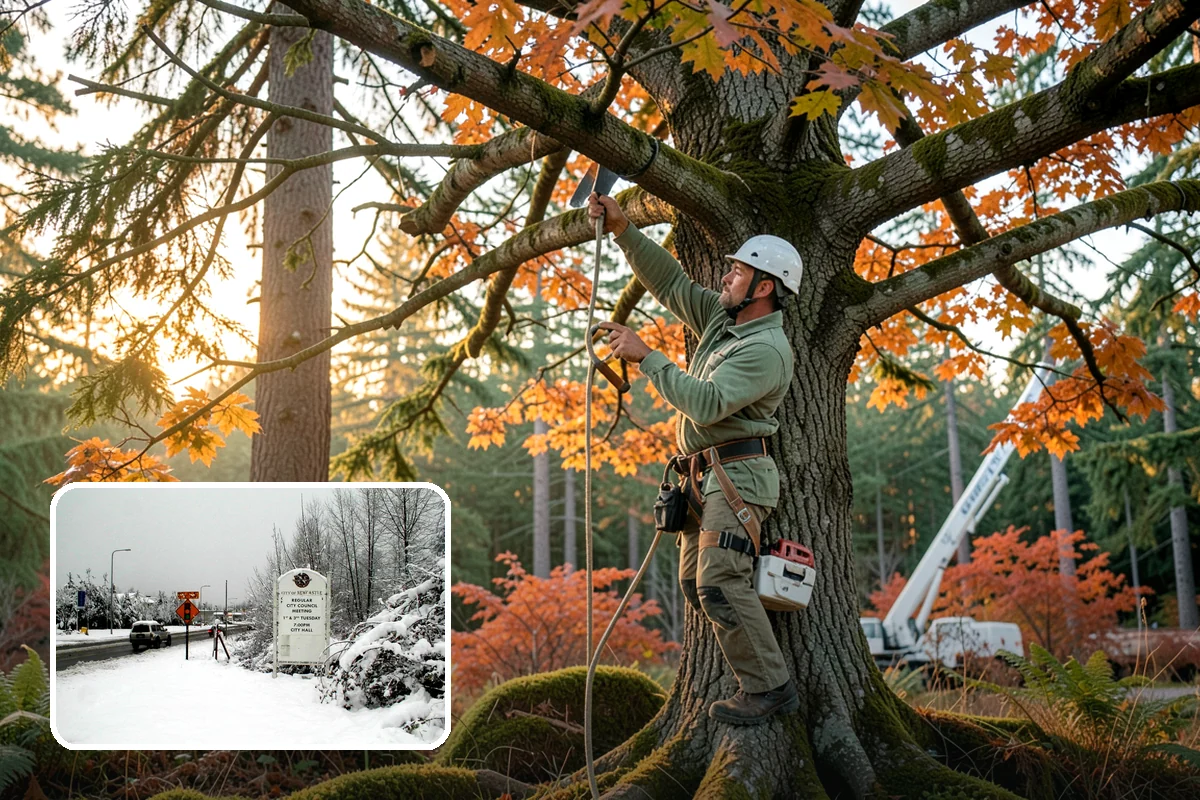 Emergency tree removal in Newcastle, King County, WA - Removes safety hazards and reduces liability