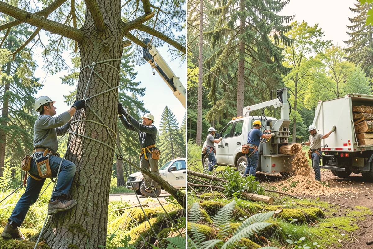 Emergency tree removal in Newcastle, King County, WA - On-site assessment and hazard evaluation