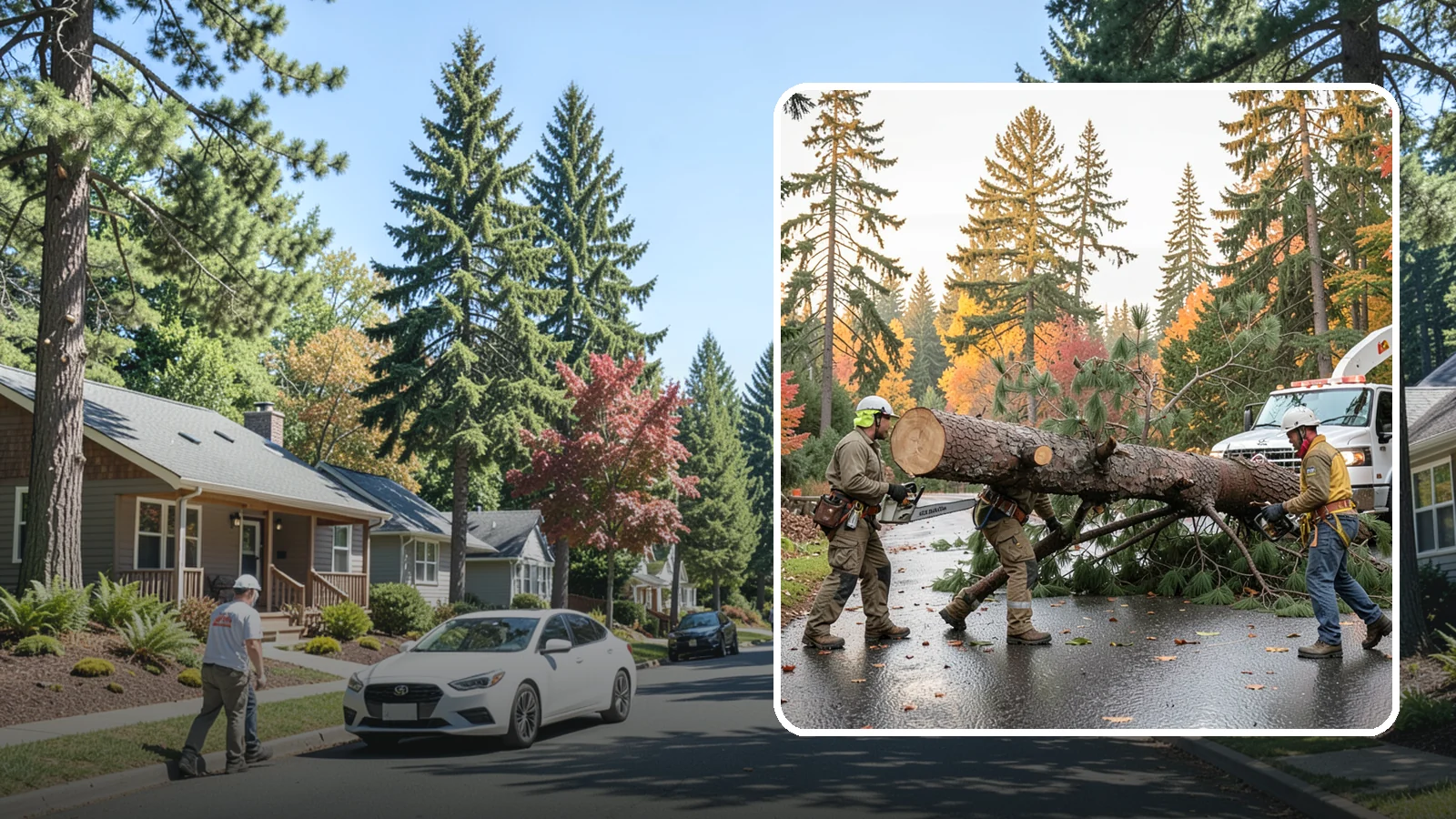 Emergency tree removal in Orting, Pierce County, WA - The urgent removal of trees that present an immediate danger.