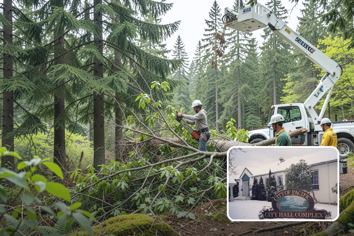 Emergency tree removal in Pacific, King County, WA - Removes safety hazards and reduces liability