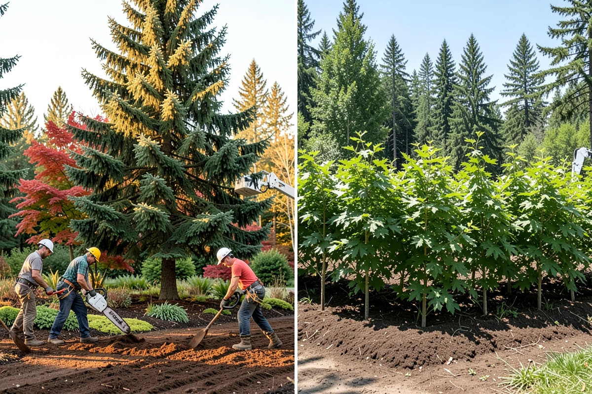 Emergency tree removal in Pacific, King County, WA - On-site assessment and hazard evaluation