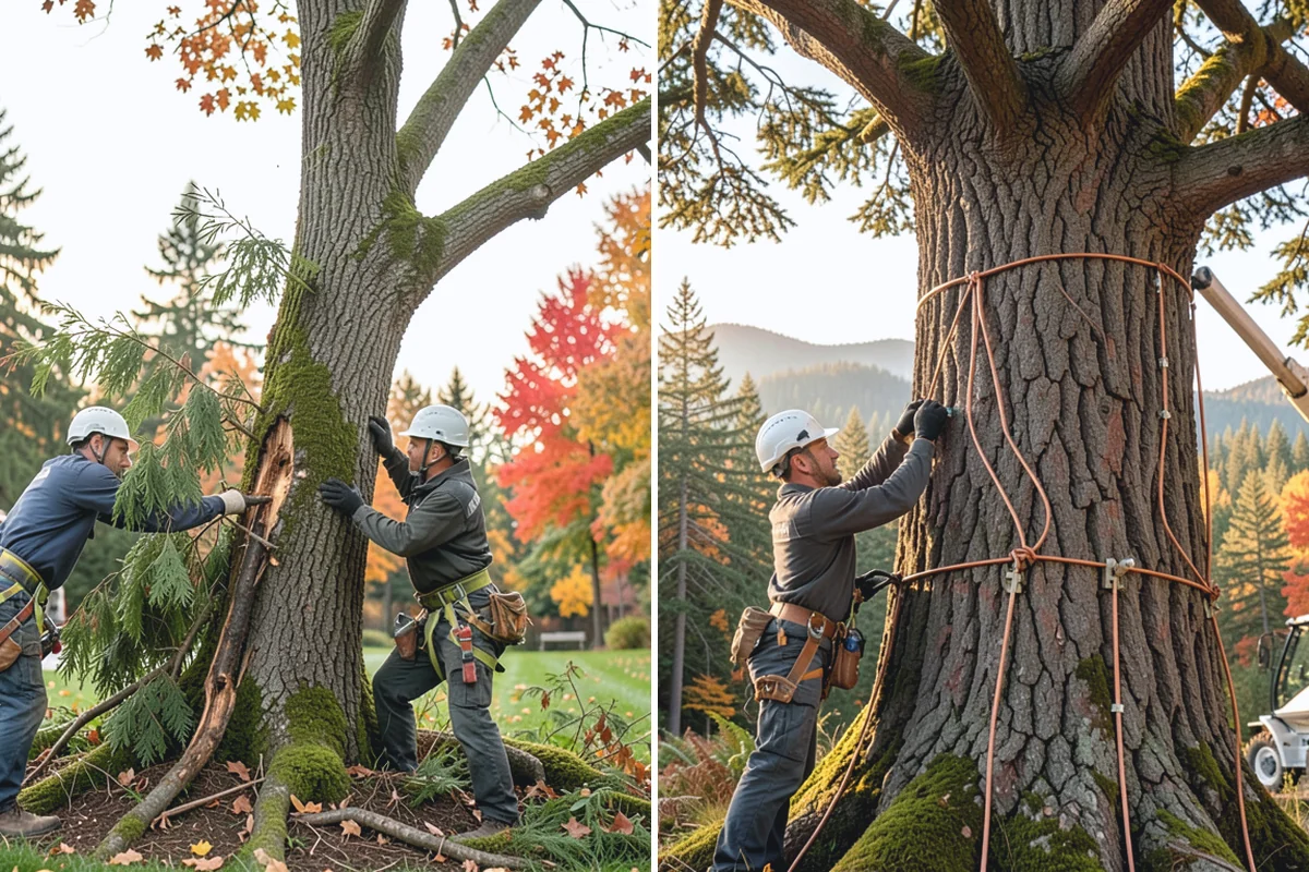 Emergency tree removal in Redmond, King County, WA - On-site assessment and hazard evaluation