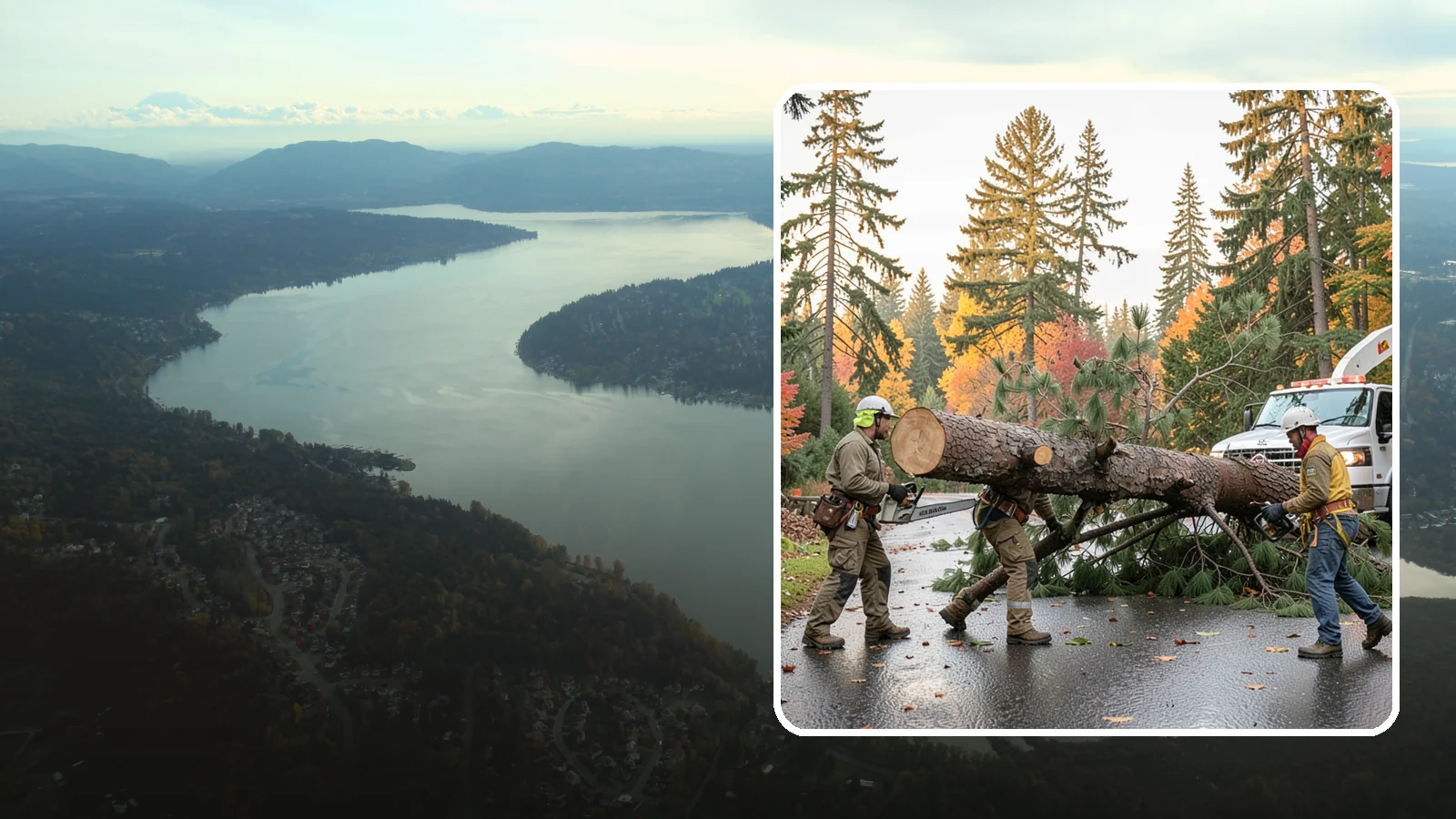 Emergency tree removal in Sammamish, King County, WA - The urgent removal of trees that present an immediate danger.