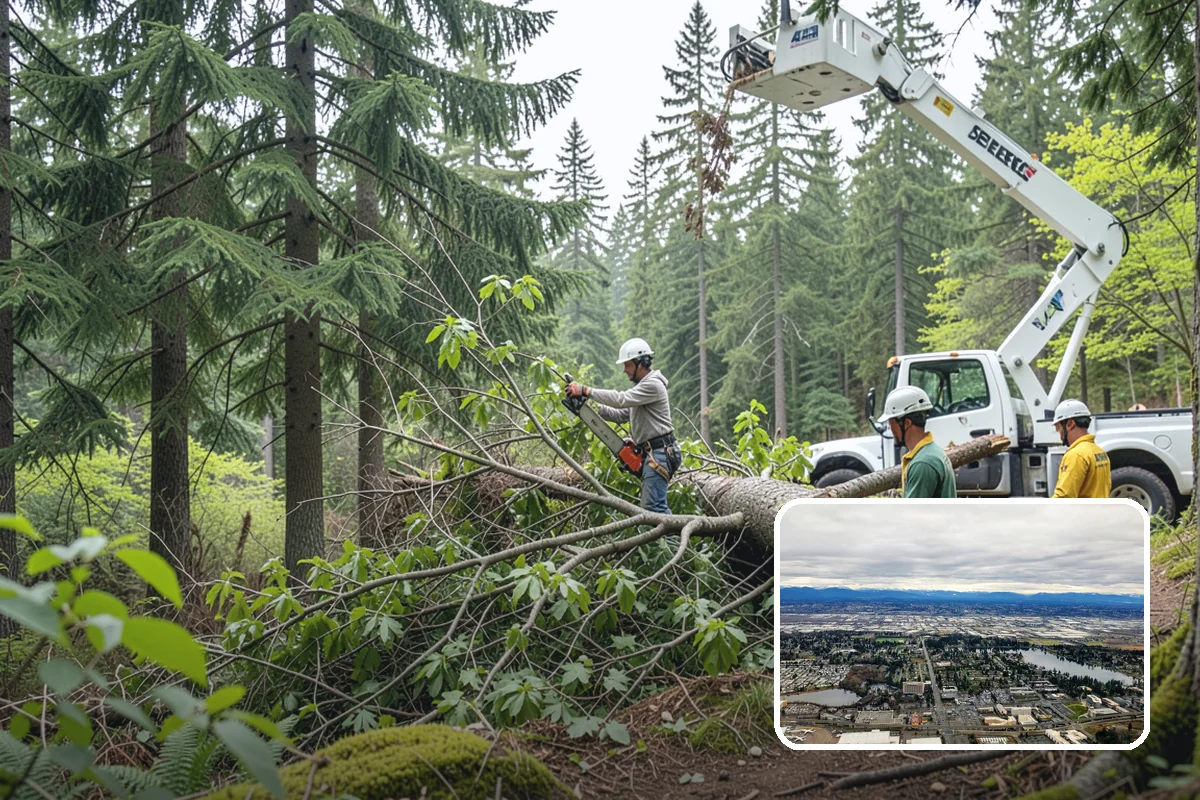 Emergency tree removal in SeaTac, King County, WA - Removes safety hazards and reduces liability