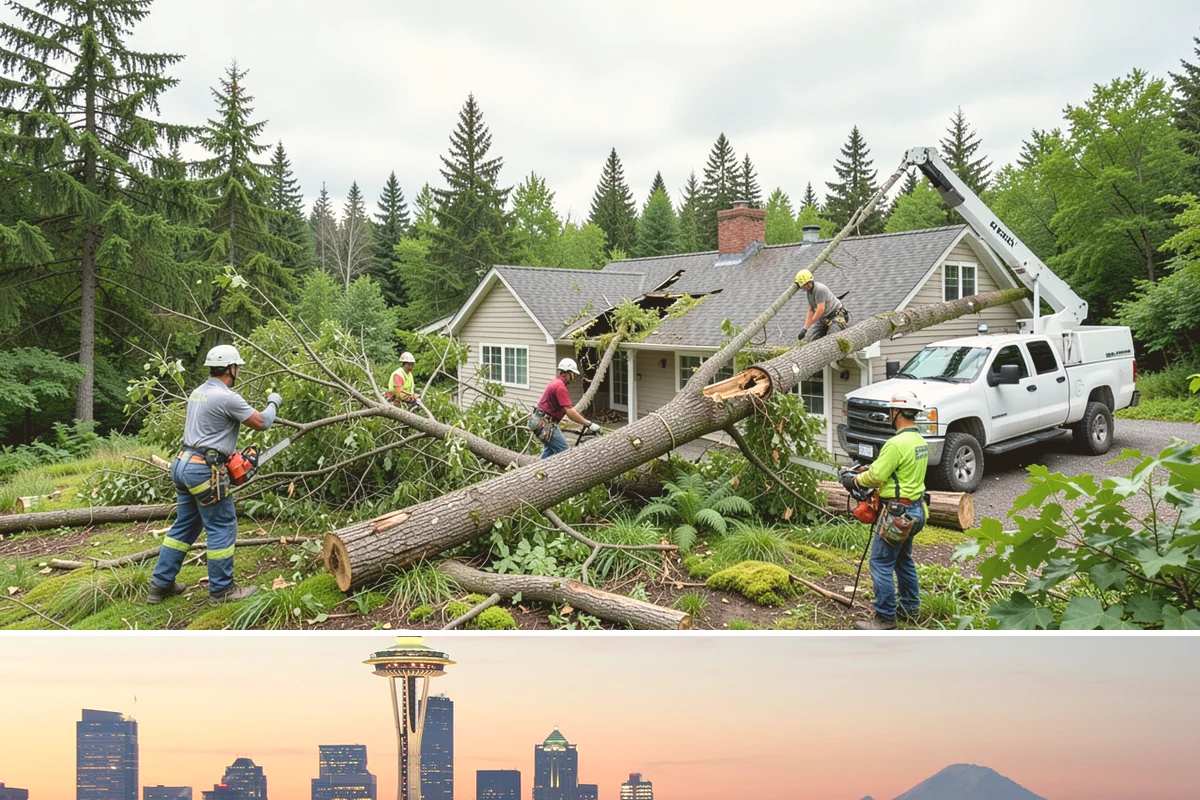 Emergency tree removal in Seattle, King County, WA - This urgent service must be performed immediately when a tree fails regardless of season, though crews in Puget Sound navigate...