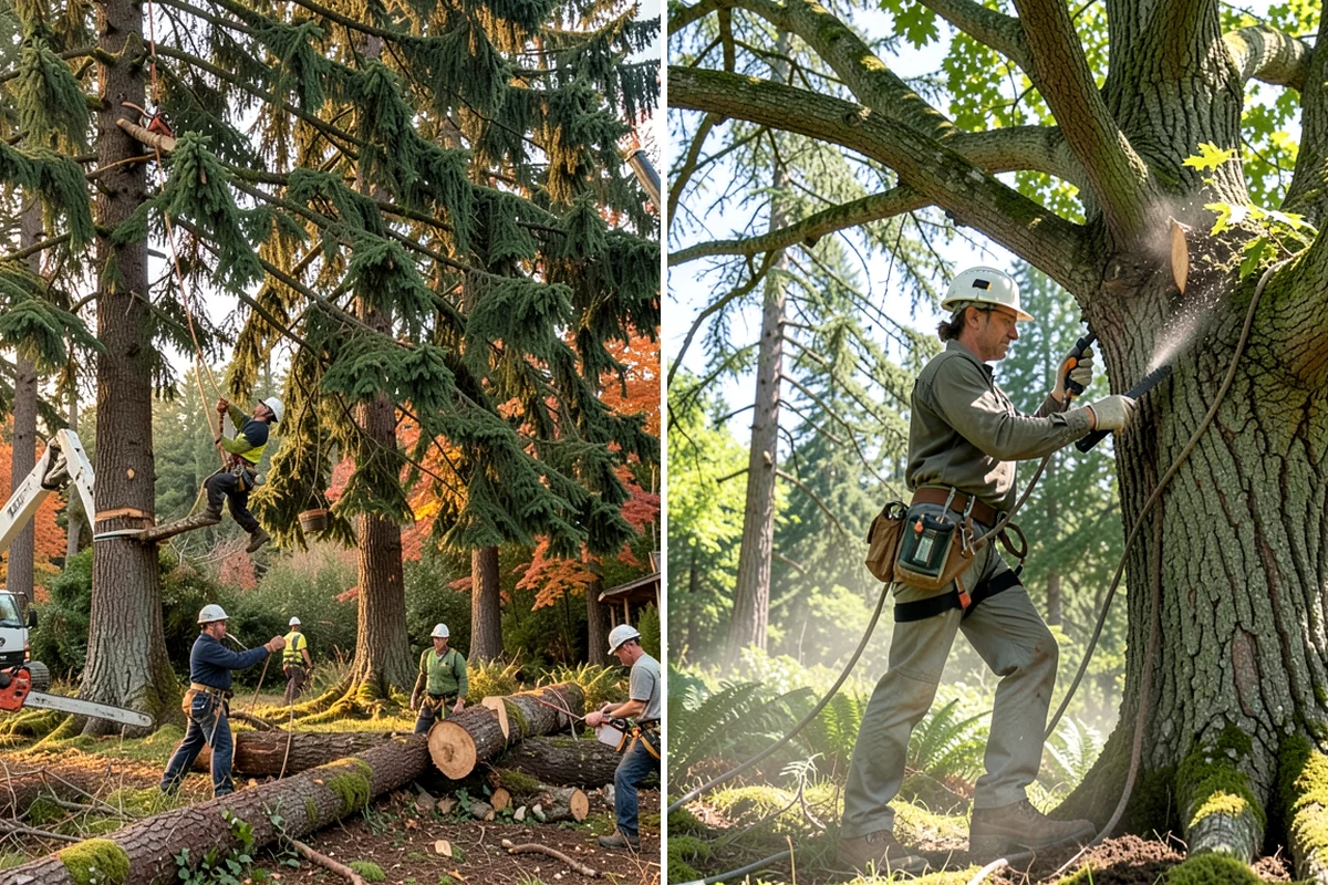 Emergency tree removal in Shoreline, King County, WA - On-site assessment and hazard evaluation