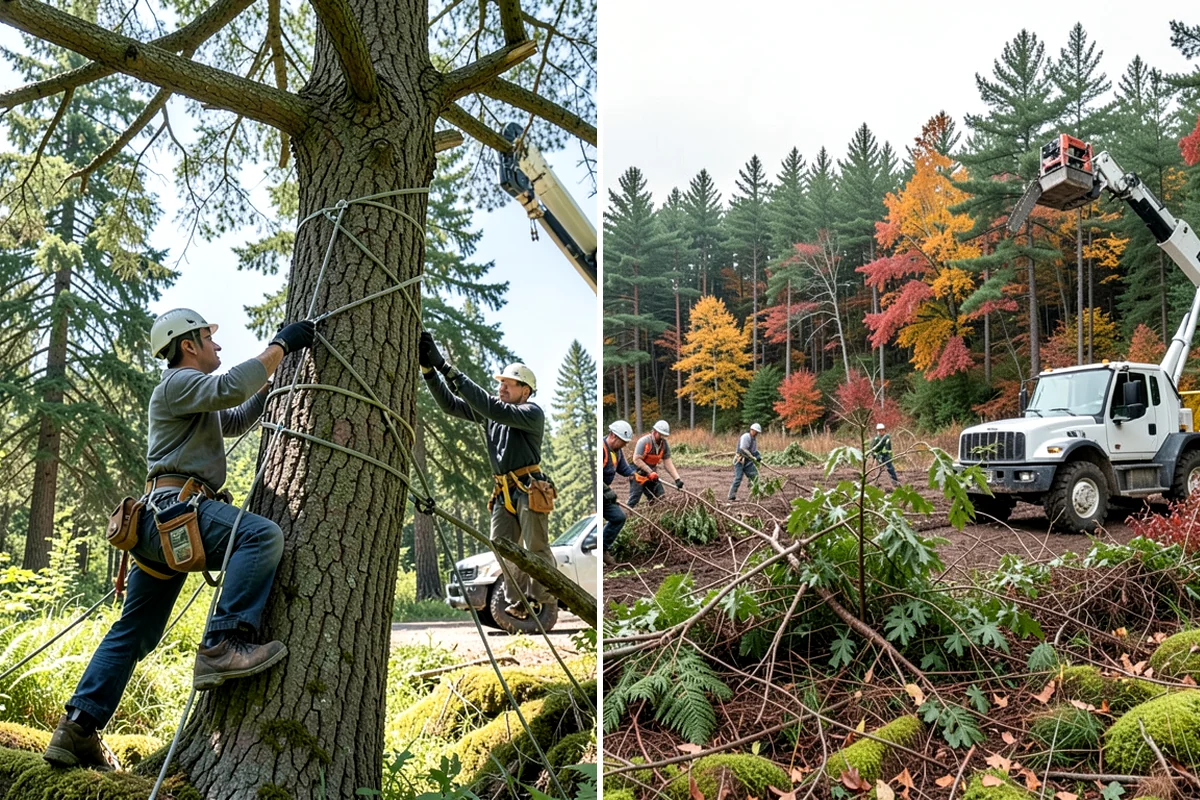 Emergency tree removal in Snoqualmie, King County, WA - On-site assessment and hazard evaluation